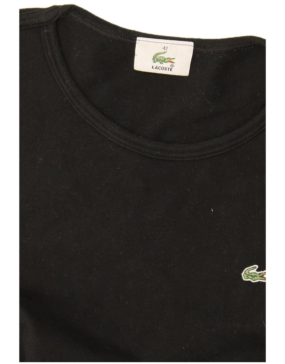 Tricou Lacoste Femei Top Marimea 42 Large Negru