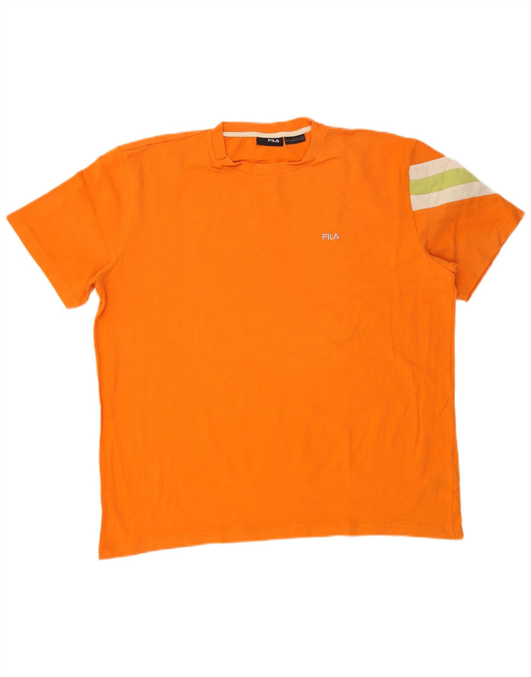 Tricou Bărbați Fila Top XL Orange Colorblock Bumbac