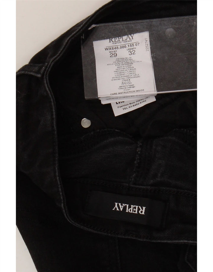 REPLAY Blugi Vicky Slim pentru femei W29 L32 bumbac negru