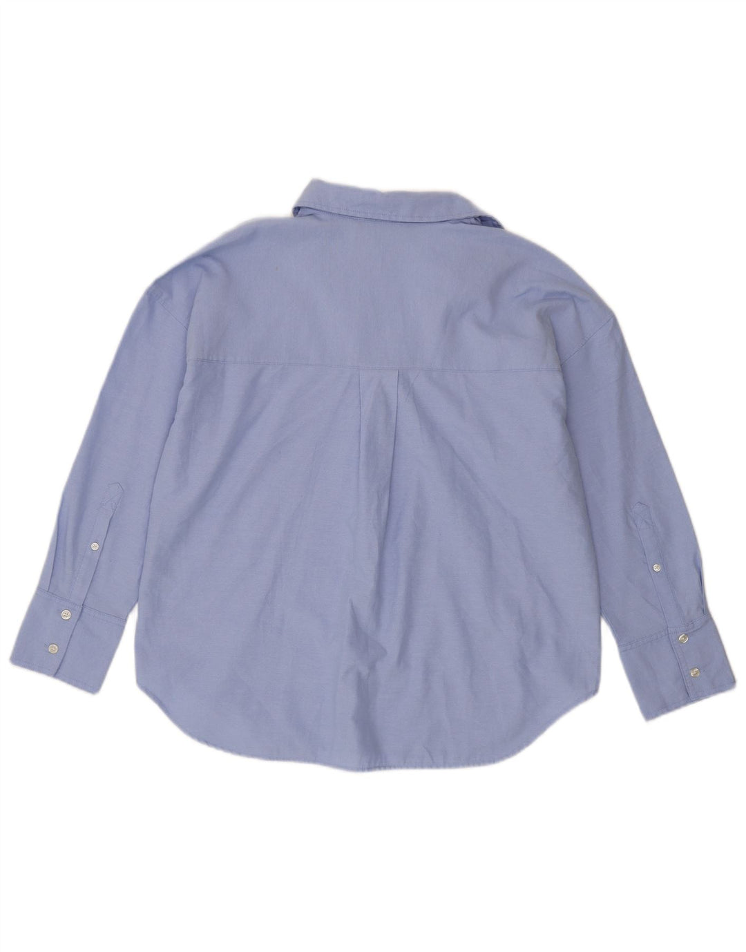 Cămașă supradimensionată pentru femei Zara UK 6 XS Bumbac albastru