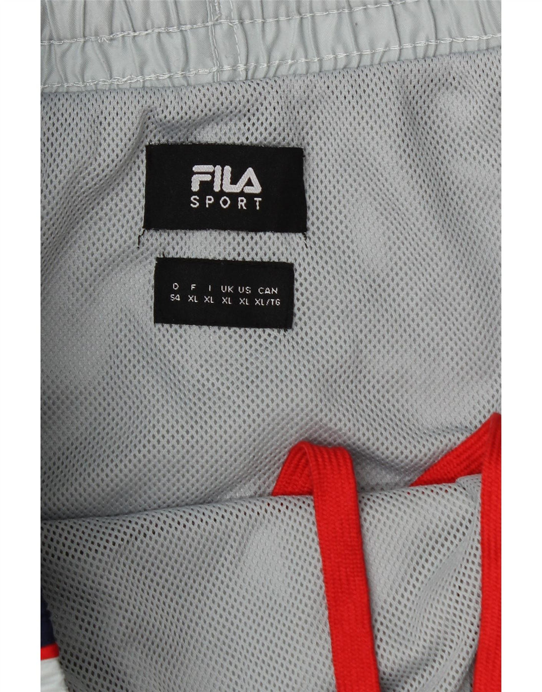 Pantaloni scurți de înot Fila pentru bărbați XL, gri, poliester color bloc