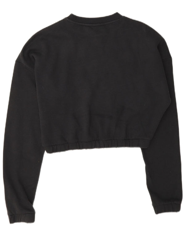 Pulover Adidas Crop pentru femei UK 8/10 Bumbac gri mic