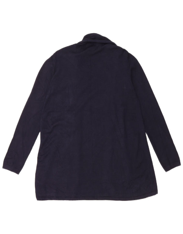 Pulover cardigan deschis pentru femei Zara UK 14 mare bleumarin