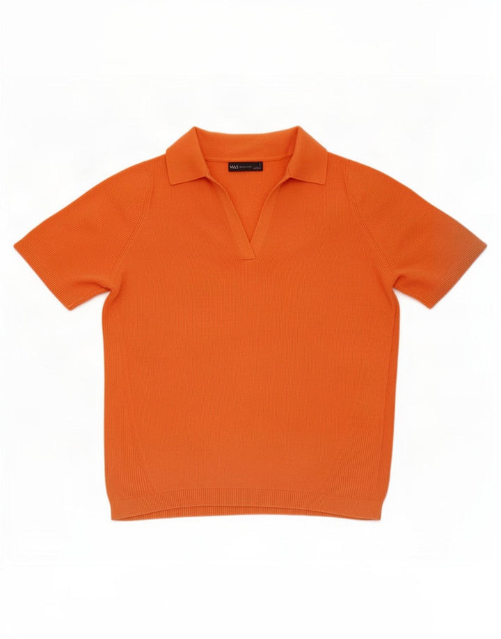 Tricou polo pentru femei Marks & Spencer UK 14 mare portocaliu