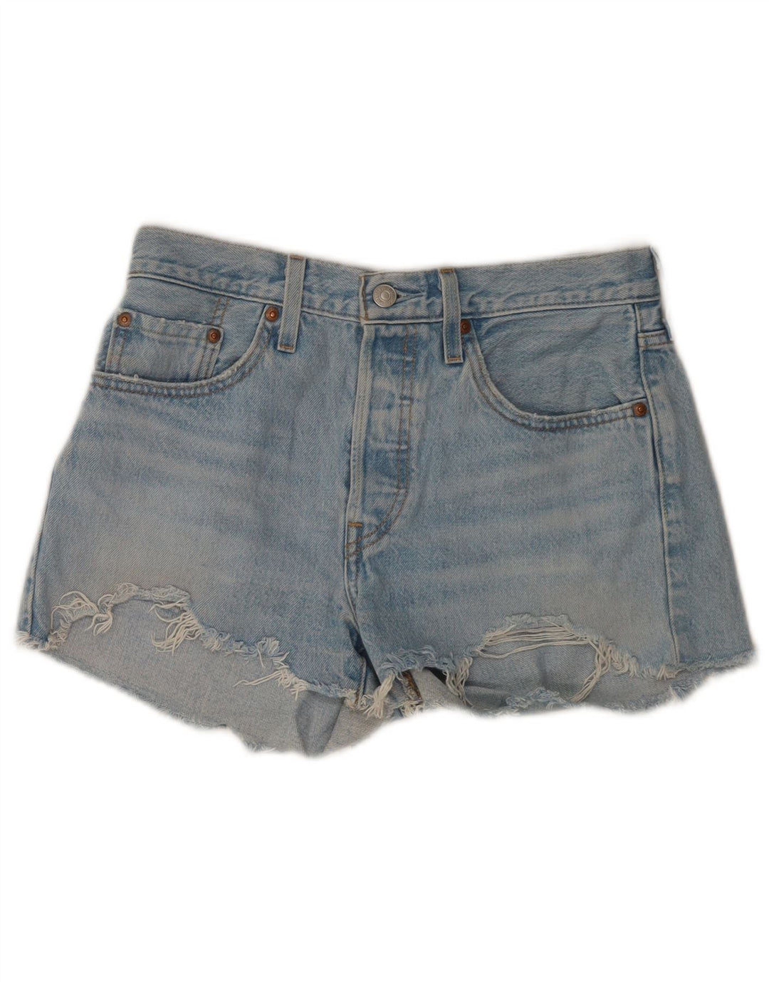 Pantaloni scurți din blugi Levi's W27 Small Blue Bumbac