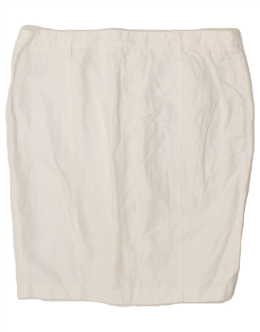 ICEBERG Womens Pencil Skirt W34 Large White Cotton Vintage Iceberg and Second-Hand Iceberg from Messina Hembry 