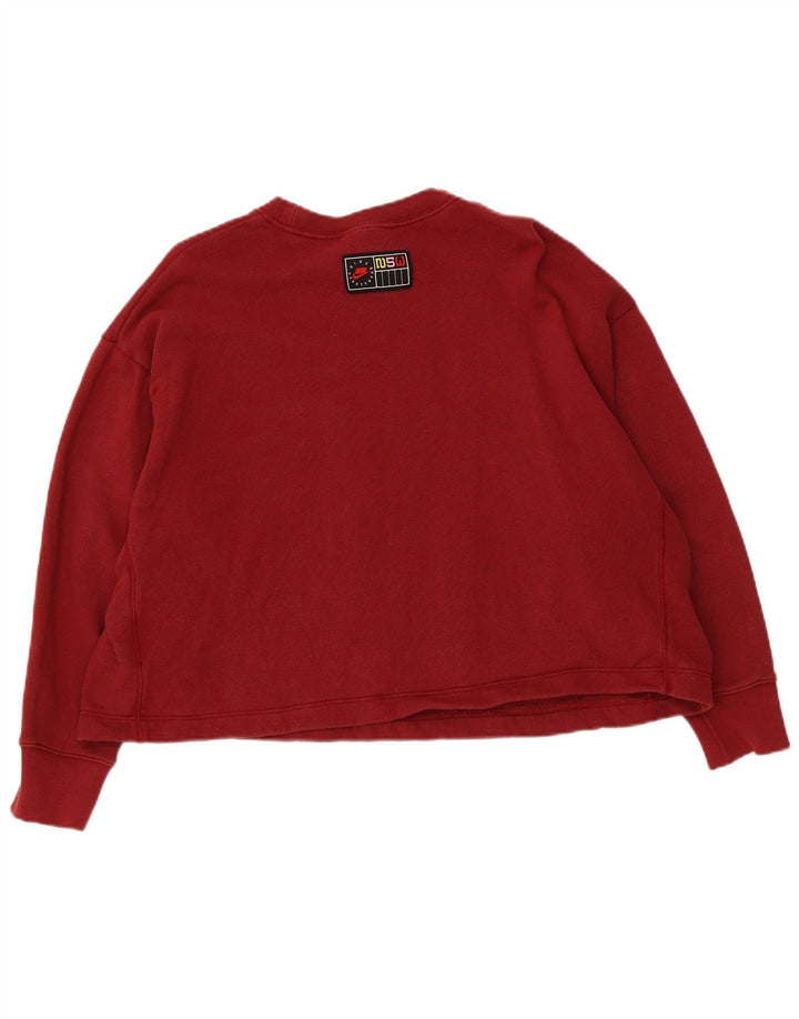 Pulover pentru femei Nike Oversized Crop Graphic Pulover UK 14 Medium Red