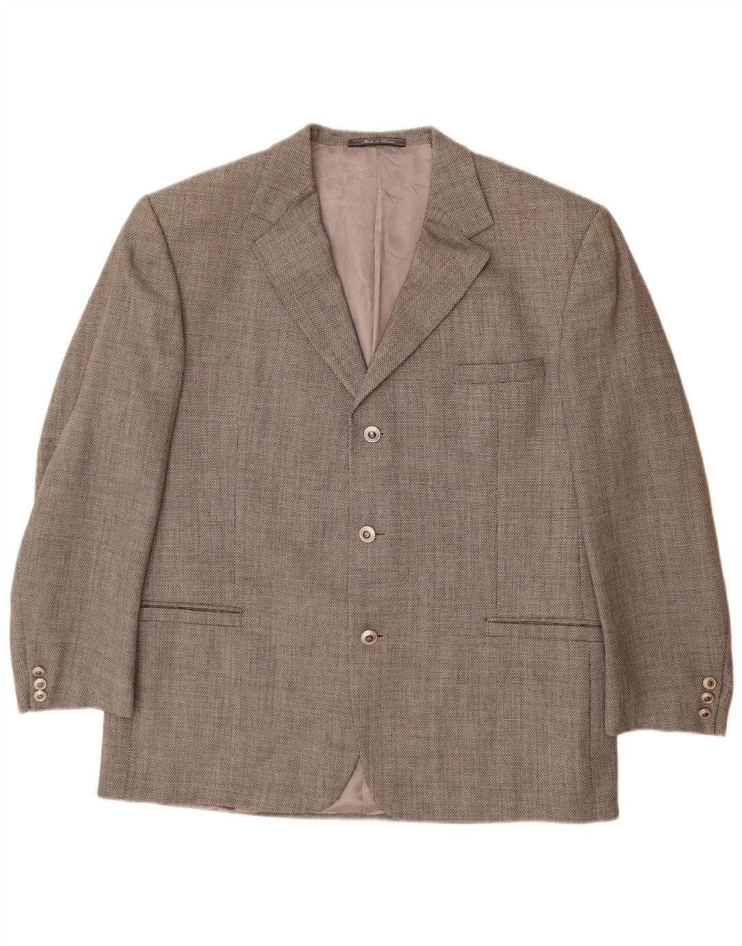 VERSACE Jachetă pentru bărbați cu 3 nasturi, UK 42 XL, lână gri