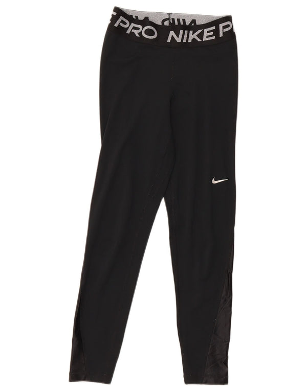 Leggings Nike Dri Fit Graphic pentru femei UK 6 XS Poliester negru