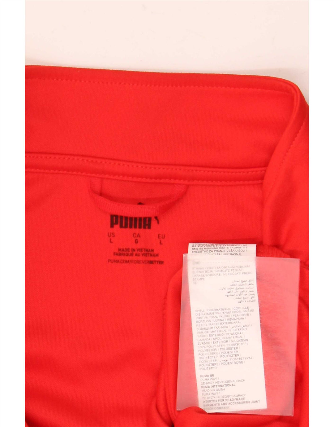 Jachetă de trening Puma Club Milano pentru bărbați, mare, roșu, poliester