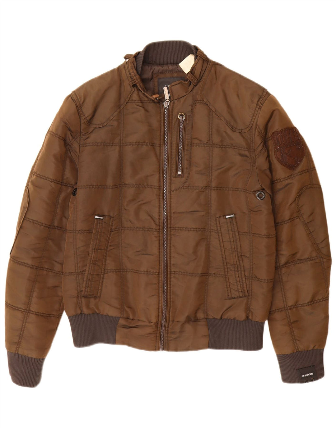 Bomber pentru bărbați ENERGIE UK 38 Medium Brown Poliamidă