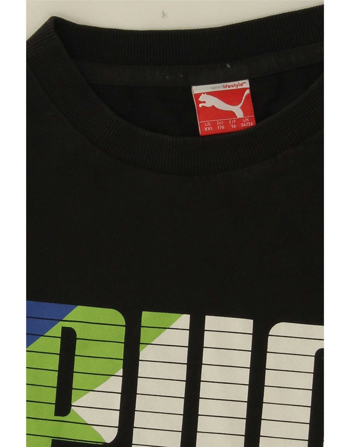 Tricou grafic Puma pentru băieți Top 15-16 ani negru