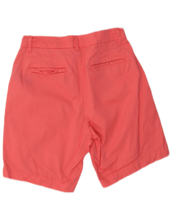 Crew Clothing Pantaloni scurti chino pentru femei UK 12 Medium W28 Pink Bumbac
