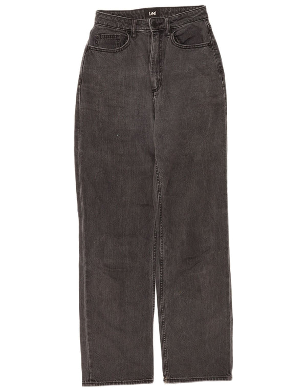 Blugi drepti, largi, largi, pentru femei, US 6 Medium W24 L30, bumbac gri