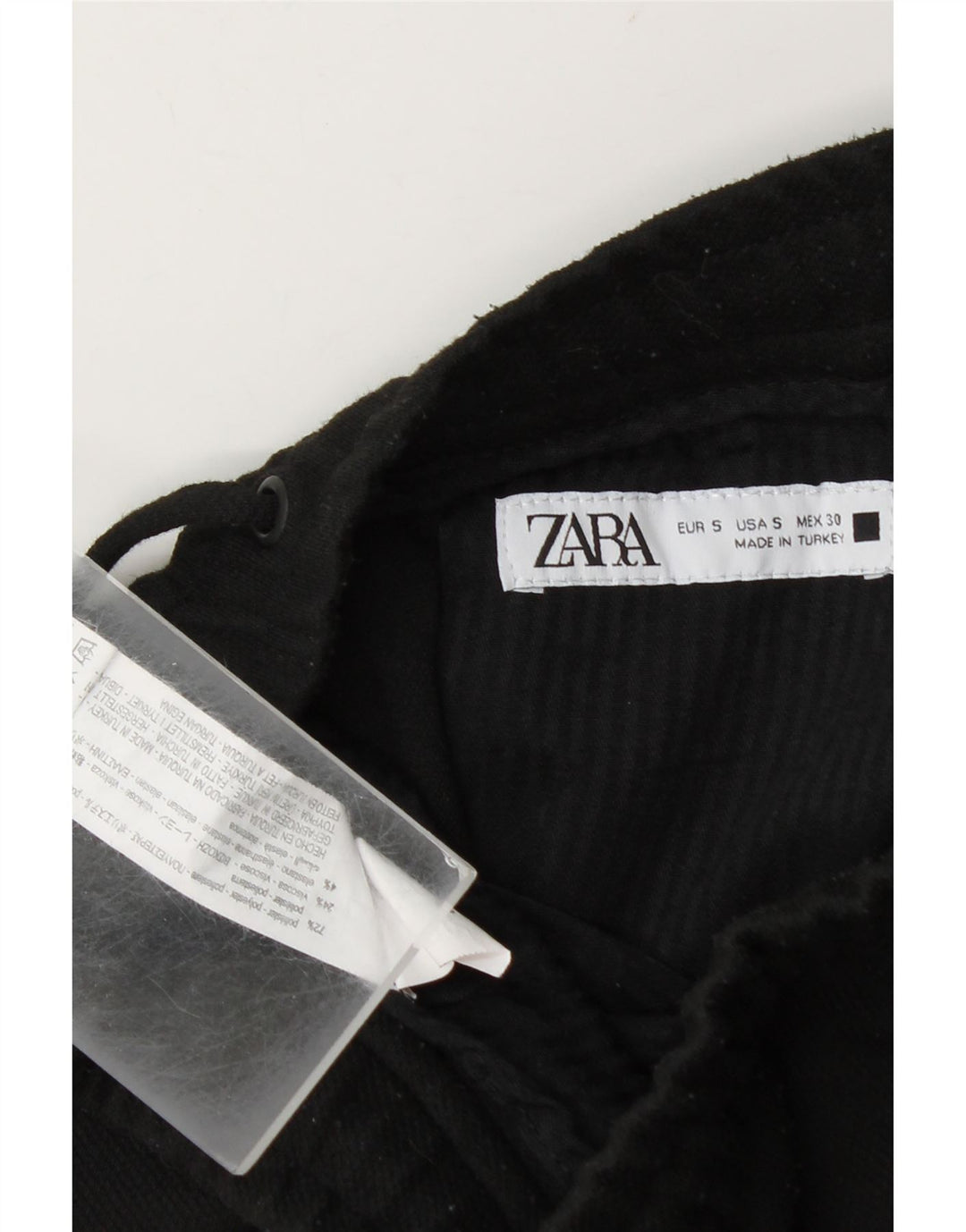 Pantaloni scurti sport pentru bărbați Zara, poliester, negru