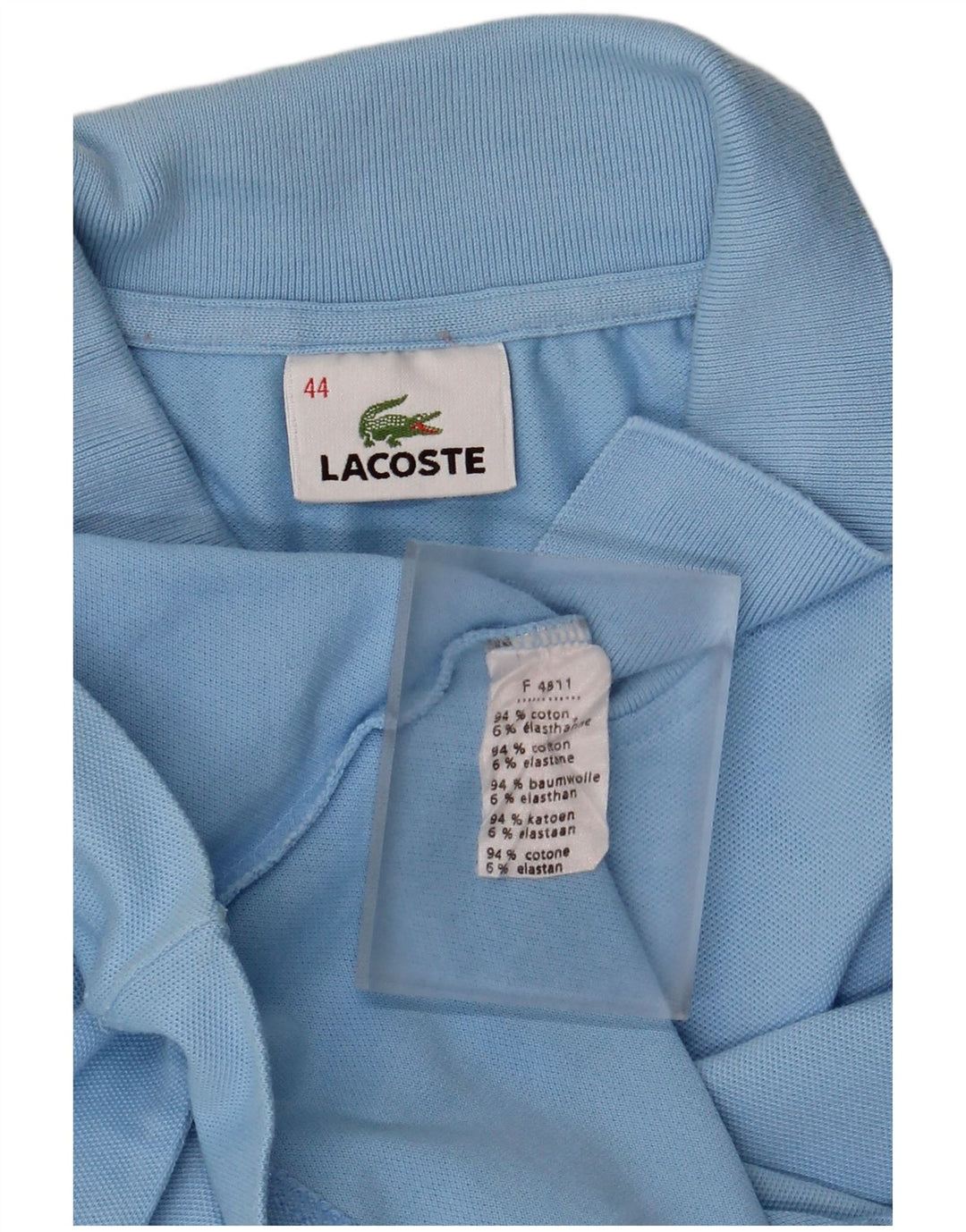 Tricou polo Lacoste pentru femei Mărimea 44 Bumbac albastru mare