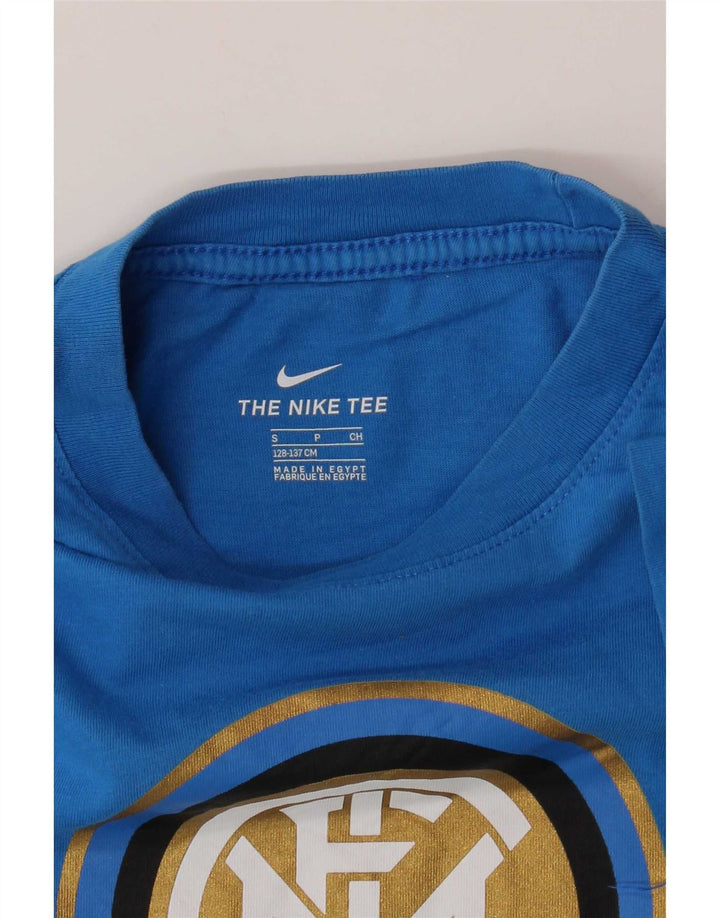 Tricou grafic Nike pentru băieți Inter Milan Top 8-9 ani mic albastru