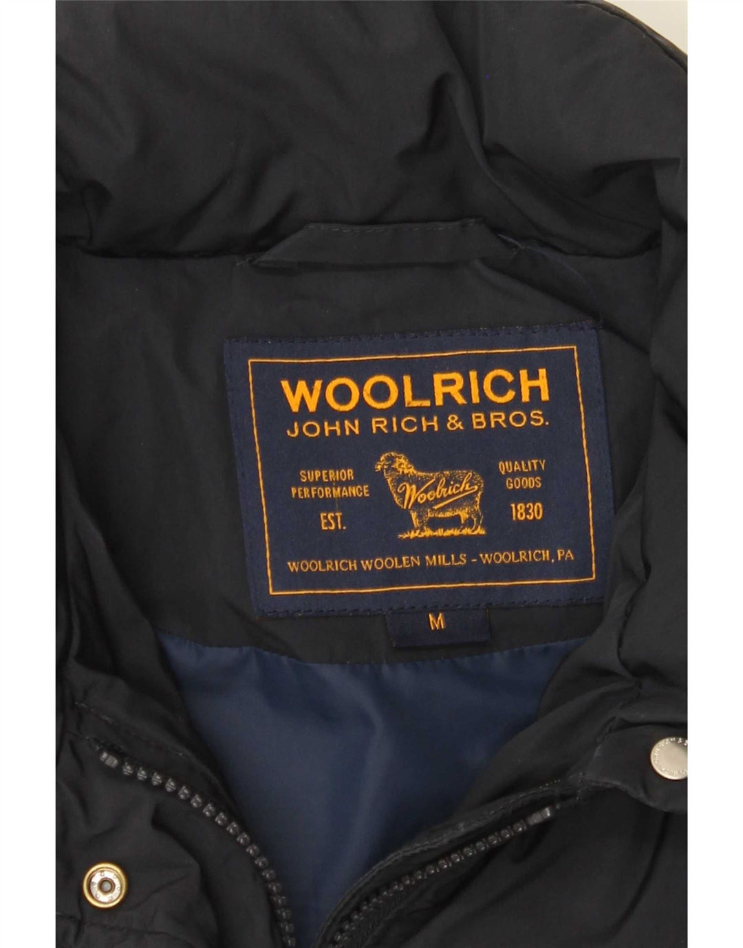 Jachetă căptușită pentru femei Woolrich UK 12 Medium Bleumarin