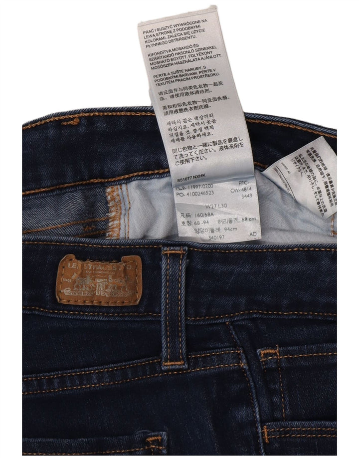 Blugi skinny de damă LEVI'S W27 L30 bumbac albastru