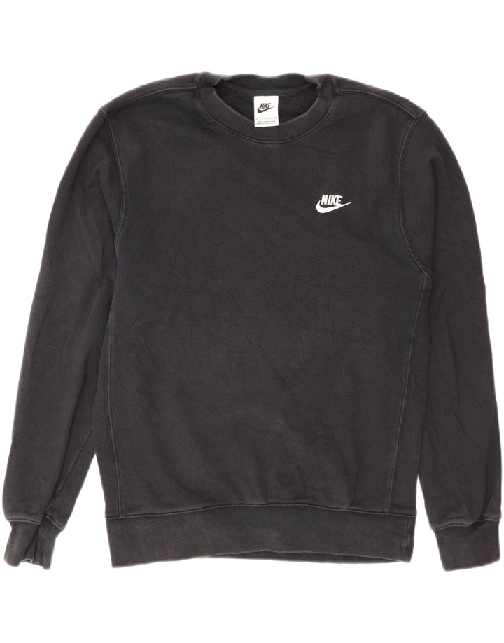 Pulover supradimensionat pentru femei Nike UK 10 Bumbac negru mic