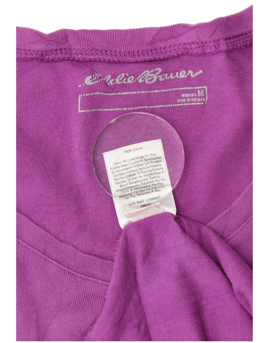 EDDIE BAUER Top pentru femei cu mânecă lungă UK 14 Bumbac violet mediu