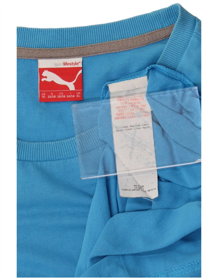 Tricou grafic pentru bărbați Puma Top XL Bumbac albastru