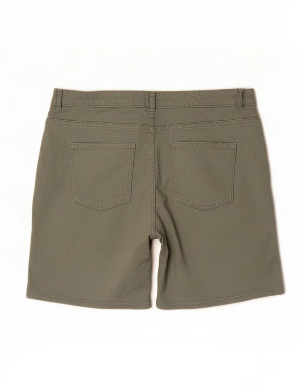 Fat Face Womens Denim Shorts UK 12 Medium W30 Green Cotton
