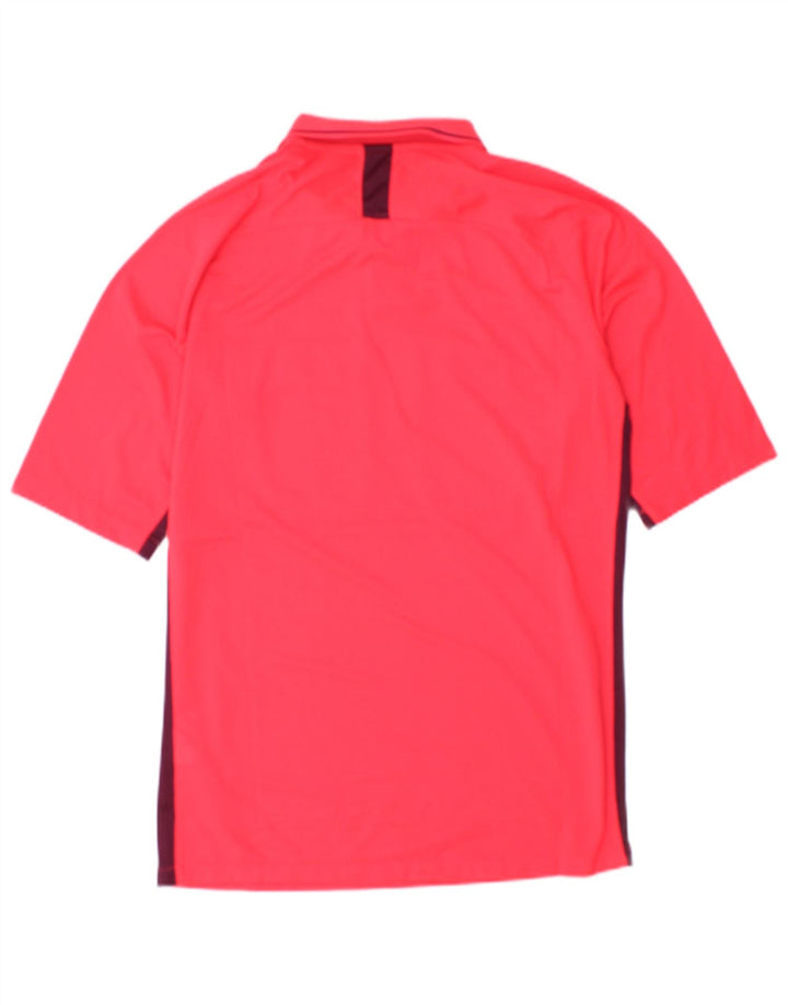 Tricou polo Nike pentru bărbați Dri Fit, roz mediu, poliester color bloc