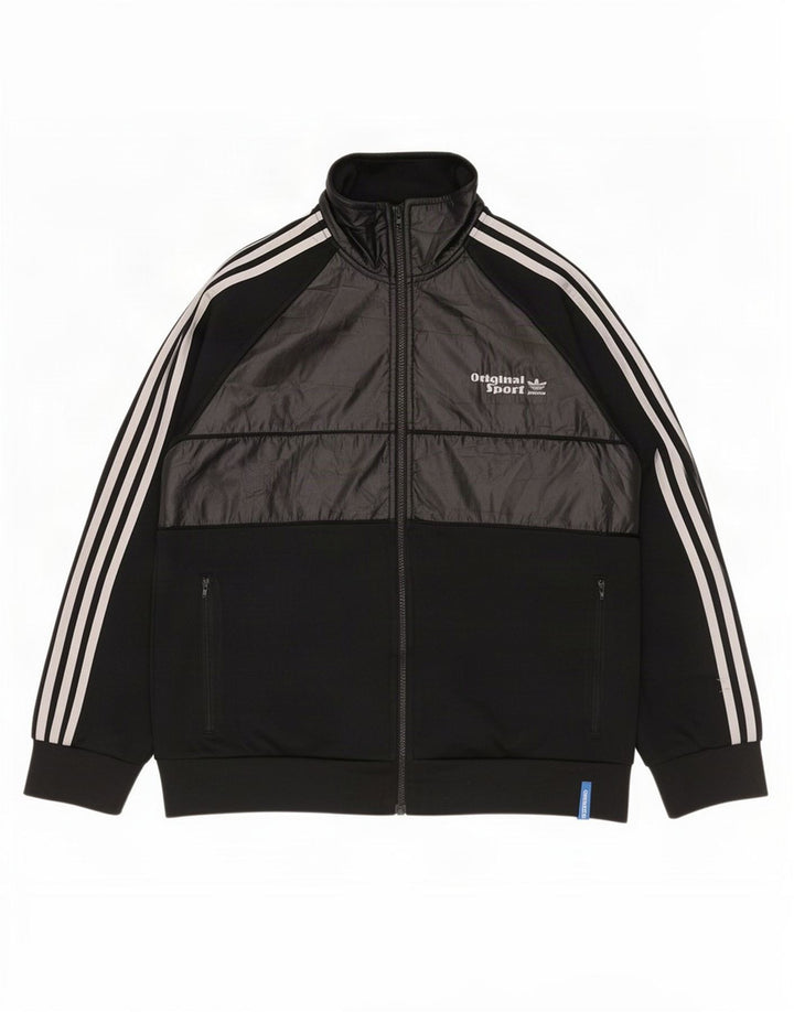 Jachetă de trening pentru bărbați Adidas, mare, negru, poliester