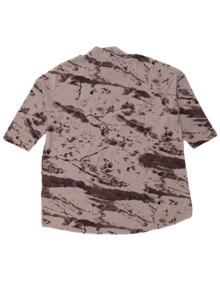 Marks & Spencer Top supradimensionat pentru femei cu mâneci 3/4 UK 14 mare, gri Tie Dye