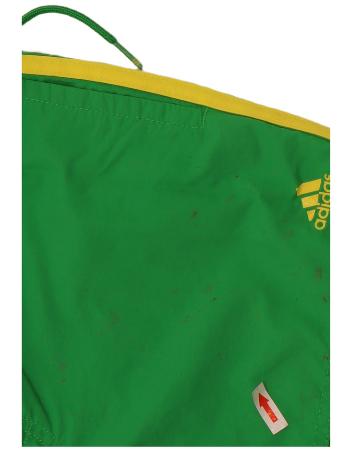 Pantaloni scurți de înot Adidas pentru bărbați, nailon mic, verde