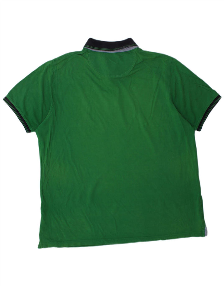 Cămașă polo Bugatti pentru bărbați, bumbac verde 3XL