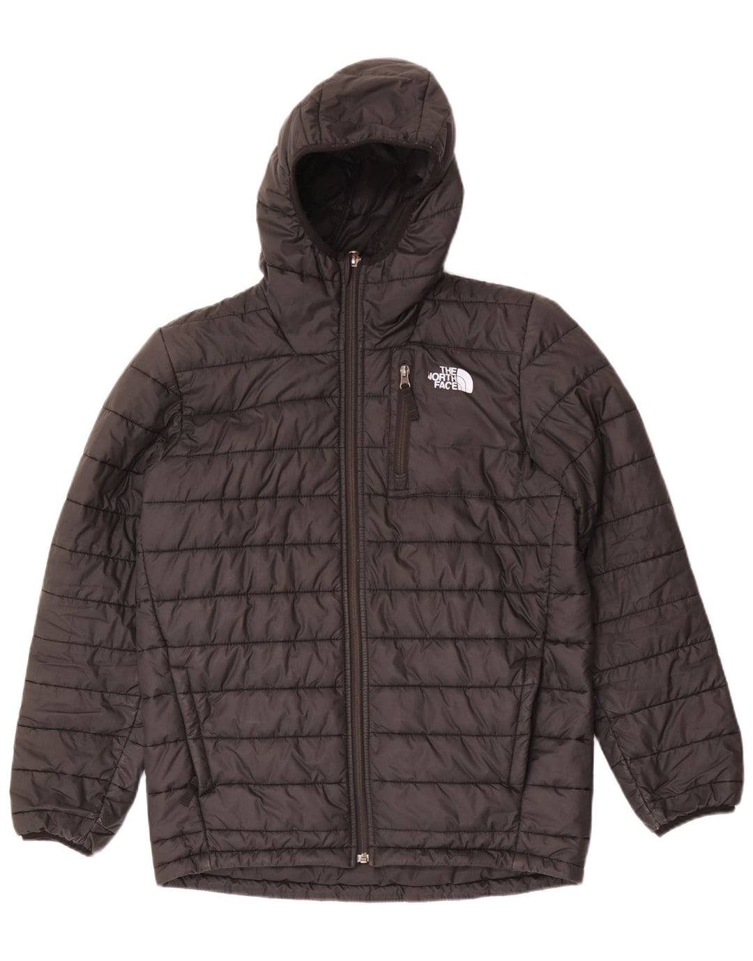 Jachetă căptușită cu glugă The North Face pentru băieți 14-15 ani XL poliester negru
