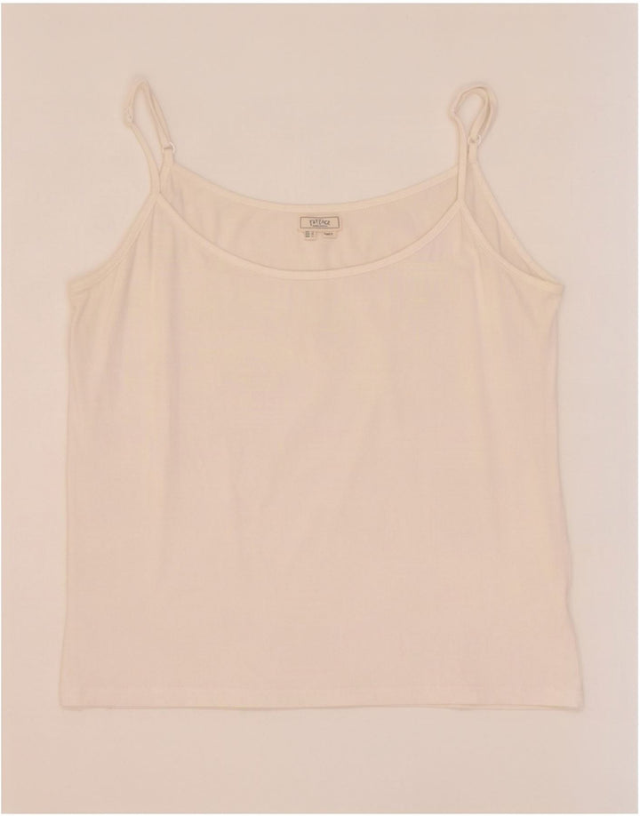 Fat Face Womens Cami Top UK 14 Large White Bumbac