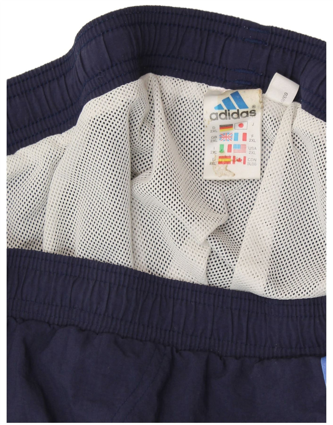 Pantaloni scurți sport pentru bărbați ADIDAS 2XL, poliester bleumarin