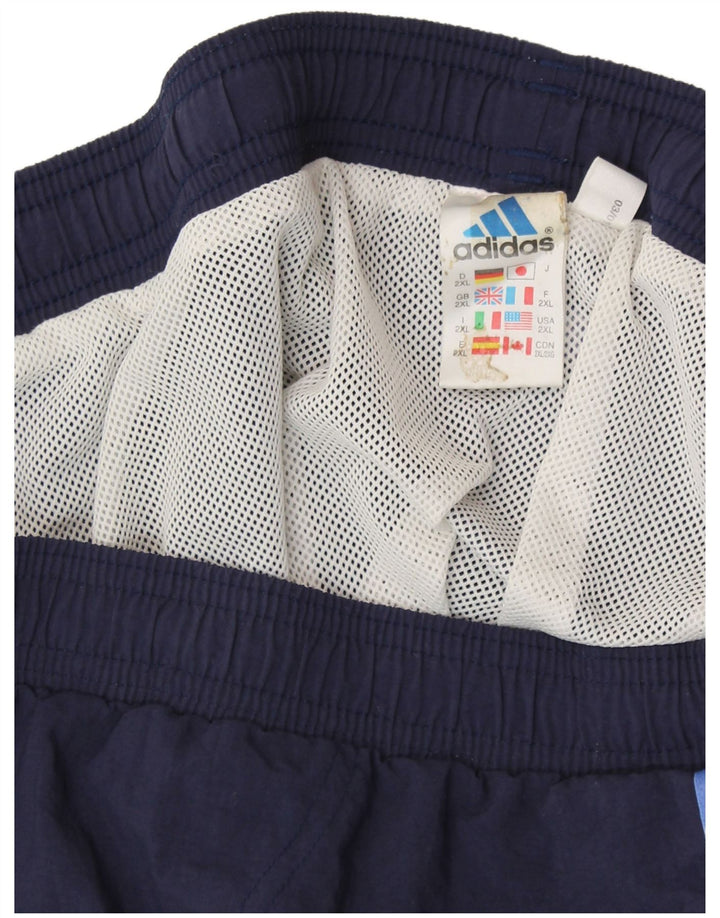 Pantaloni scurți sport pentru bărbați ADIDAS 2XL, poliester bleumarin