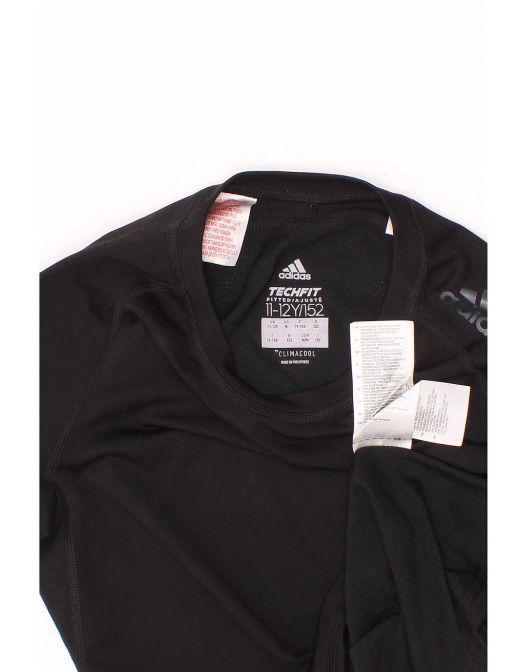 Tricou Adidas Climacool pentru baieti Top 11-12 ani poliester negru