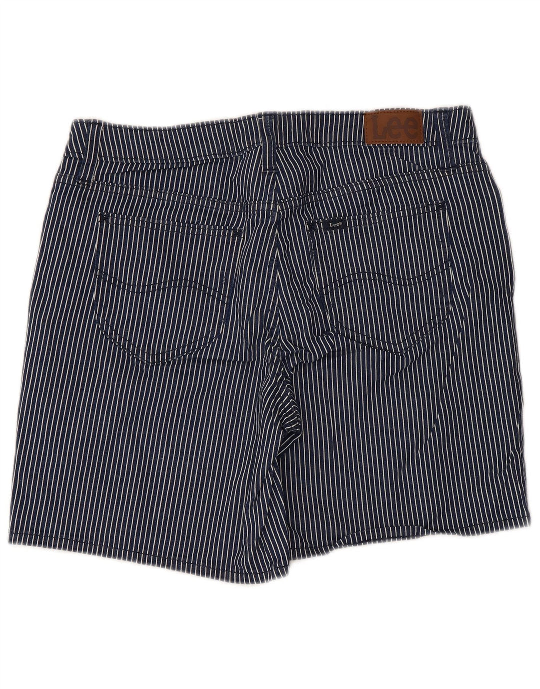 Pantaloni scurți casual Lee, cu talie medie, cu talie medie, W34, mari bleumarin, cu dungi