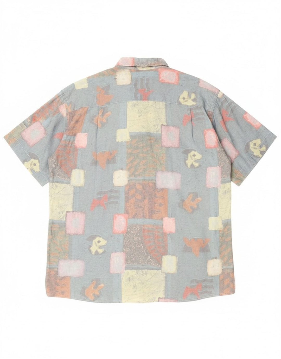 Cămașă cu mânecă scurtă pentru bărbați Canda Mărimea 41/42 16 1/2 mare albastru mozaic