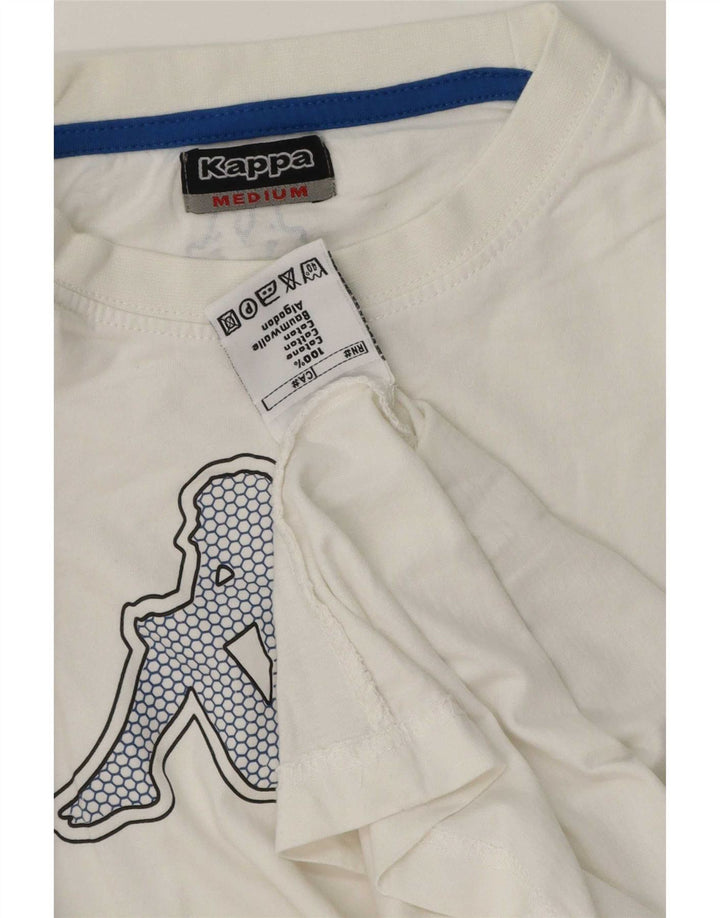 Tricou grafic pentru bărbați Kappa Top Medium White Bumbac