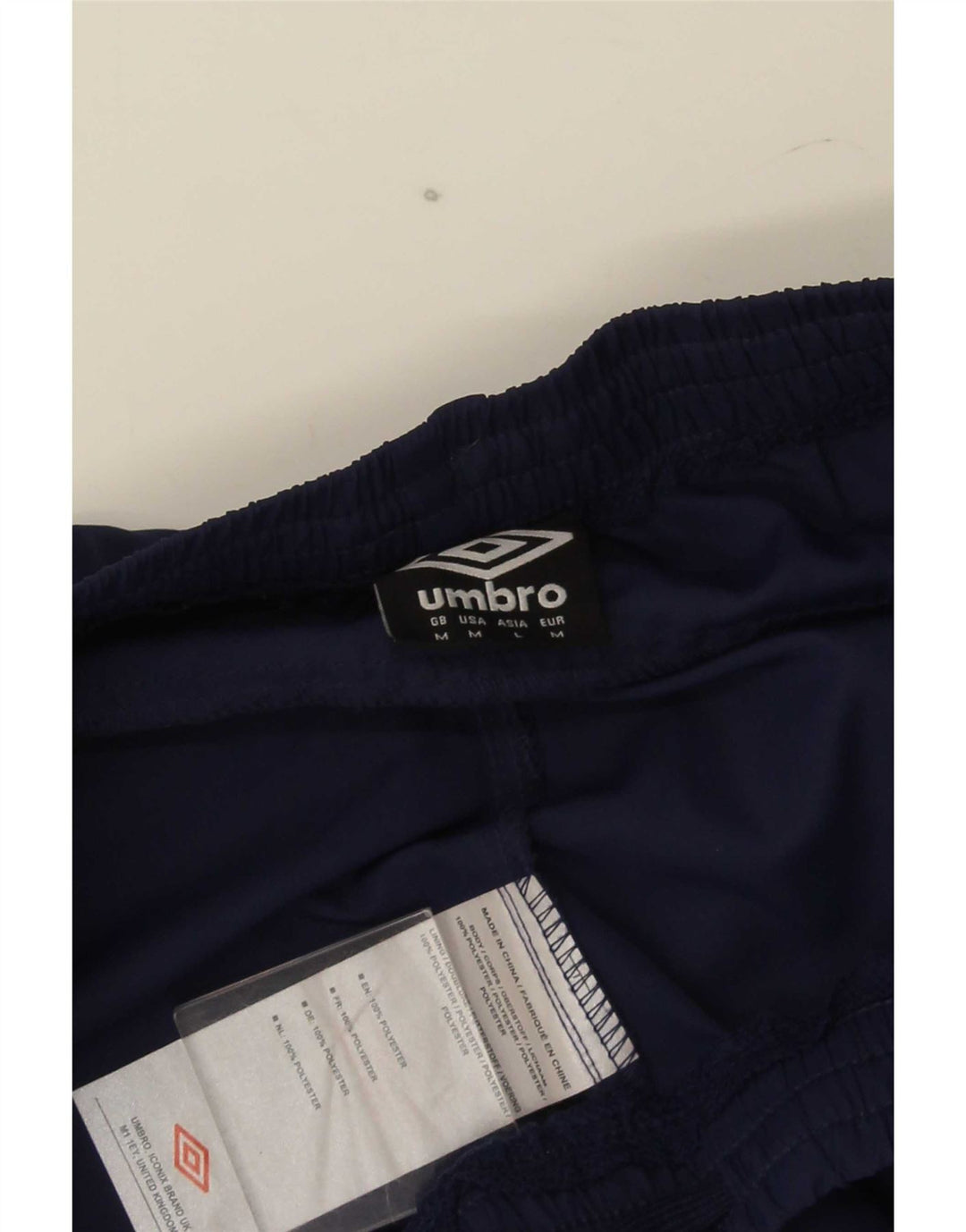 Pantaloni scurți sport Umbro pentru bărbați, poliester, albastru marin mediu