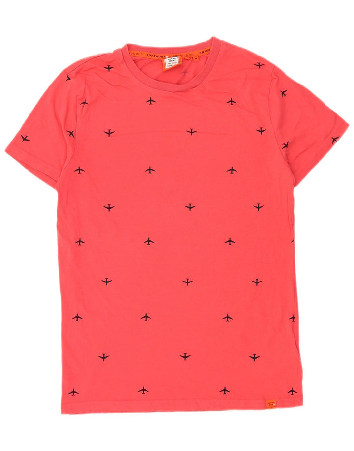 Tricou grafic pentru bărbați SUPERDRY Top din bumbac roșu mediu