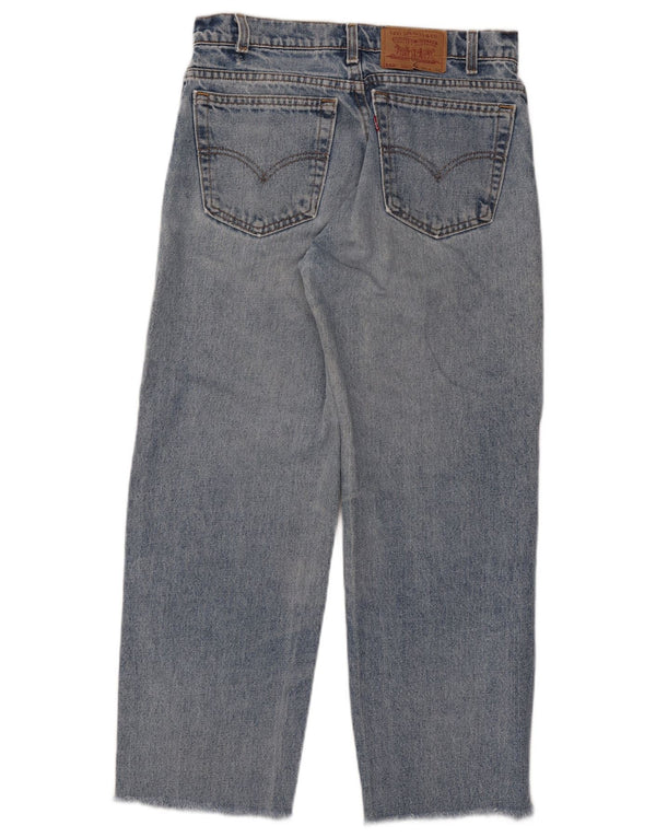 Blugi tăiați cu talie înaltă Levi's 550 pentru femei L32 L26 Albastru