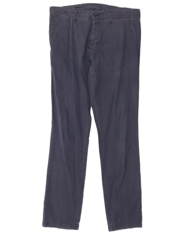 Pantaloni chino slim pentru bărbați Carhartt L34 L34 bumbac bleumarin