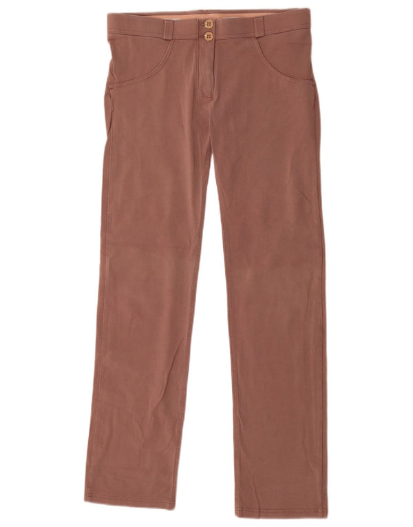 Pantaloni casual drepti pentru femei Freddy UK 12 Medium W30 L30 Maro Bumbac
