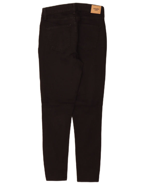 Pantaloni casual Levi's Denizen cu talie înaltă pentru femei US 4 Small W27 L28 Negru