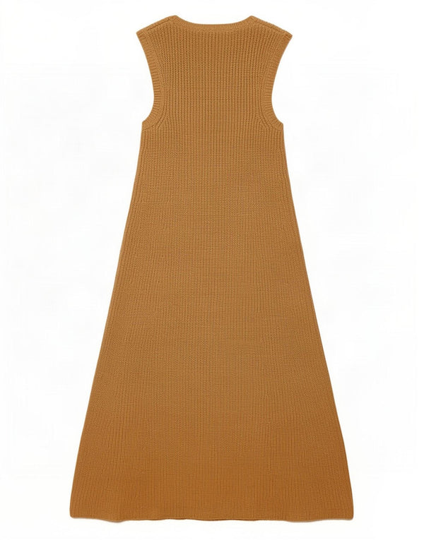 Rochie Maxi fără mâneci Zara pentru femei UK 14, mare, bej, acrilic