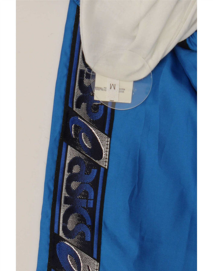 Pantaloni de trening grafic Asics pentru bărbați, albastru mediu, poliester color bloc
