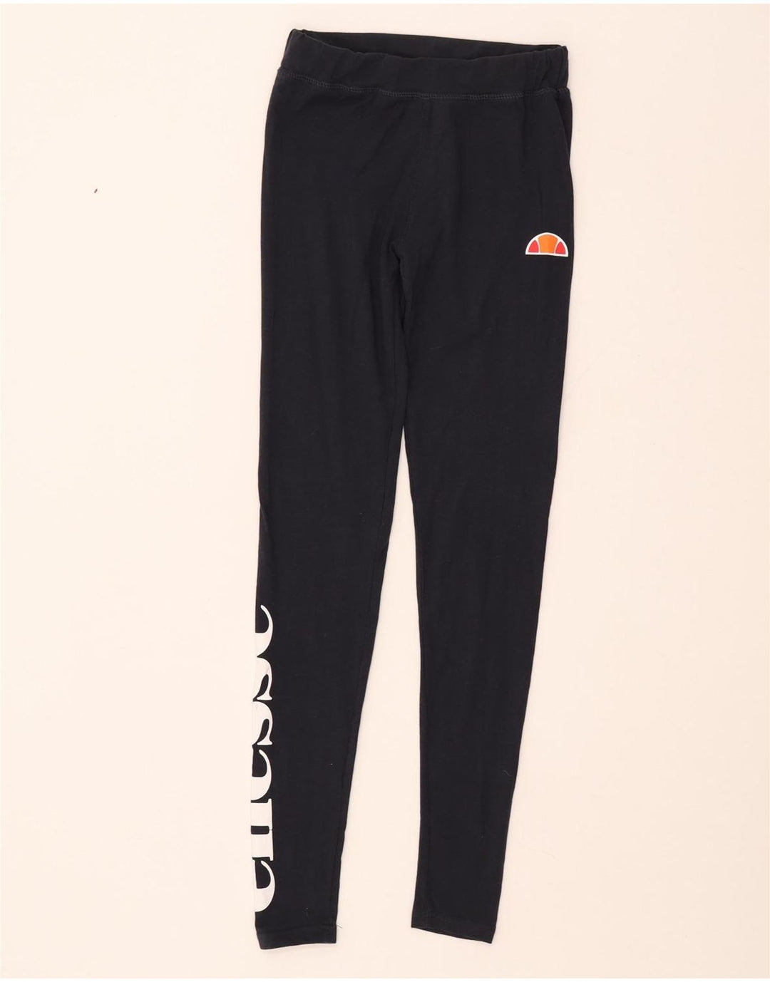 Leggings cu grafic pentru femei ELLESSE UK 8 mici, bumbac bleumarin