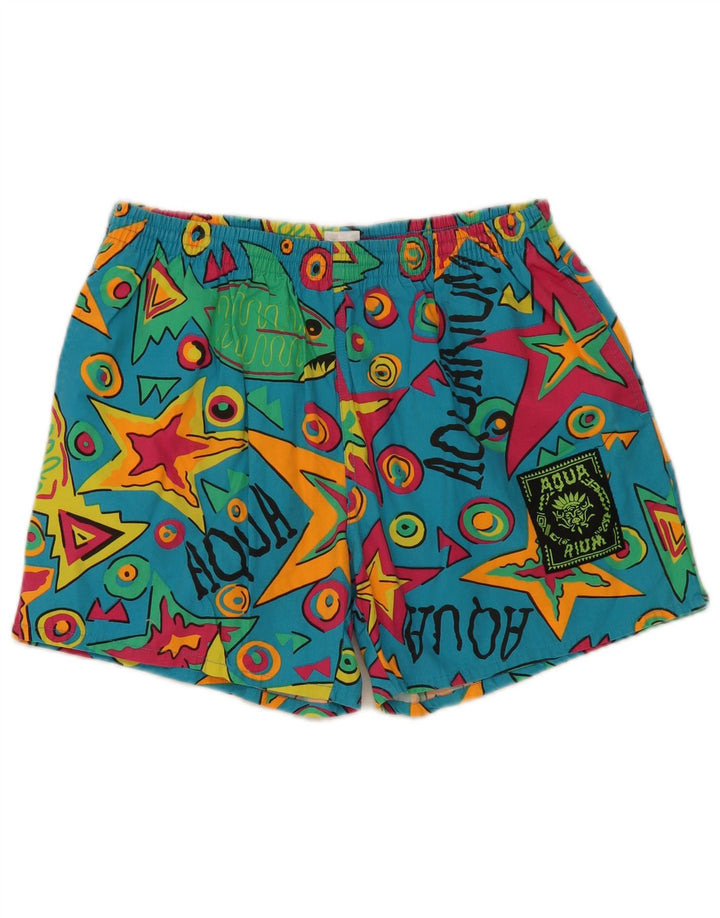 Pantaloni scurți de înot cu grafic pentru bărbați Aquarium IT 52 mari, multicolore, geometrice